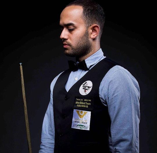 سیاوش مزینی در یک چهارم پایانی , اسنوکر , سیاوش مزینی در قهرمانی آسیایی قطر 2019 , snooker ,اسنوکر , بیلیارد , نماینده اسنوکر